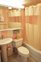 Free toiletries, hair dryer, towels