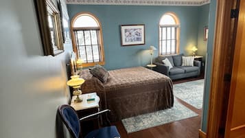 Nurses Station, 1 Queen Bed (Second Floor - No Elevator) | Individually decorated, iron/ironing board, free WiFi, bed sheets