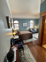 Nurses Station, 1 Queen Bed (Second Floor - No Elevator) | Individually decorated, iron/ironing board, free WiFi, bed sheets