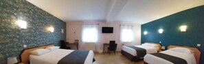 Family Room | Desk, soundproofing, bed sheets