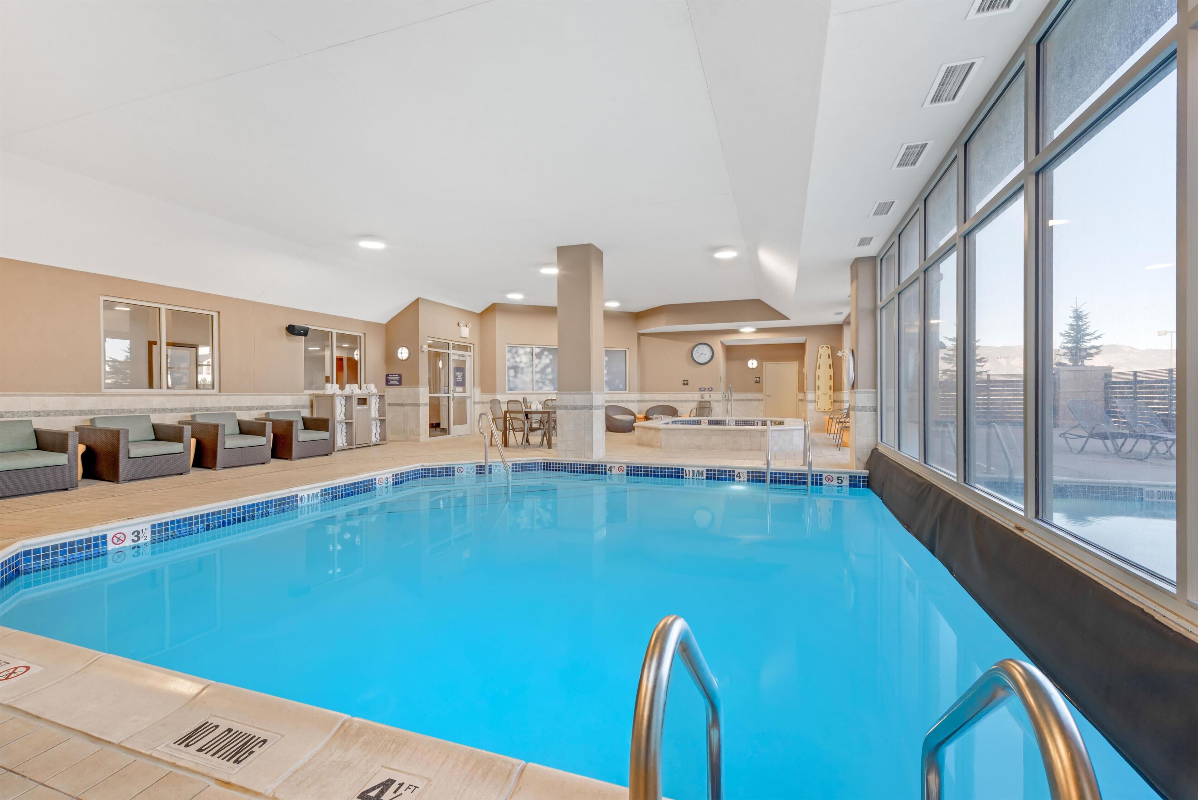 Indoor pool, outdoor pool