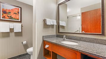 Hair dryer, towels