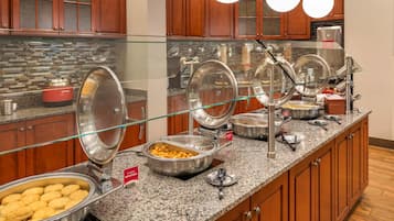 Free daily buffet breakfast