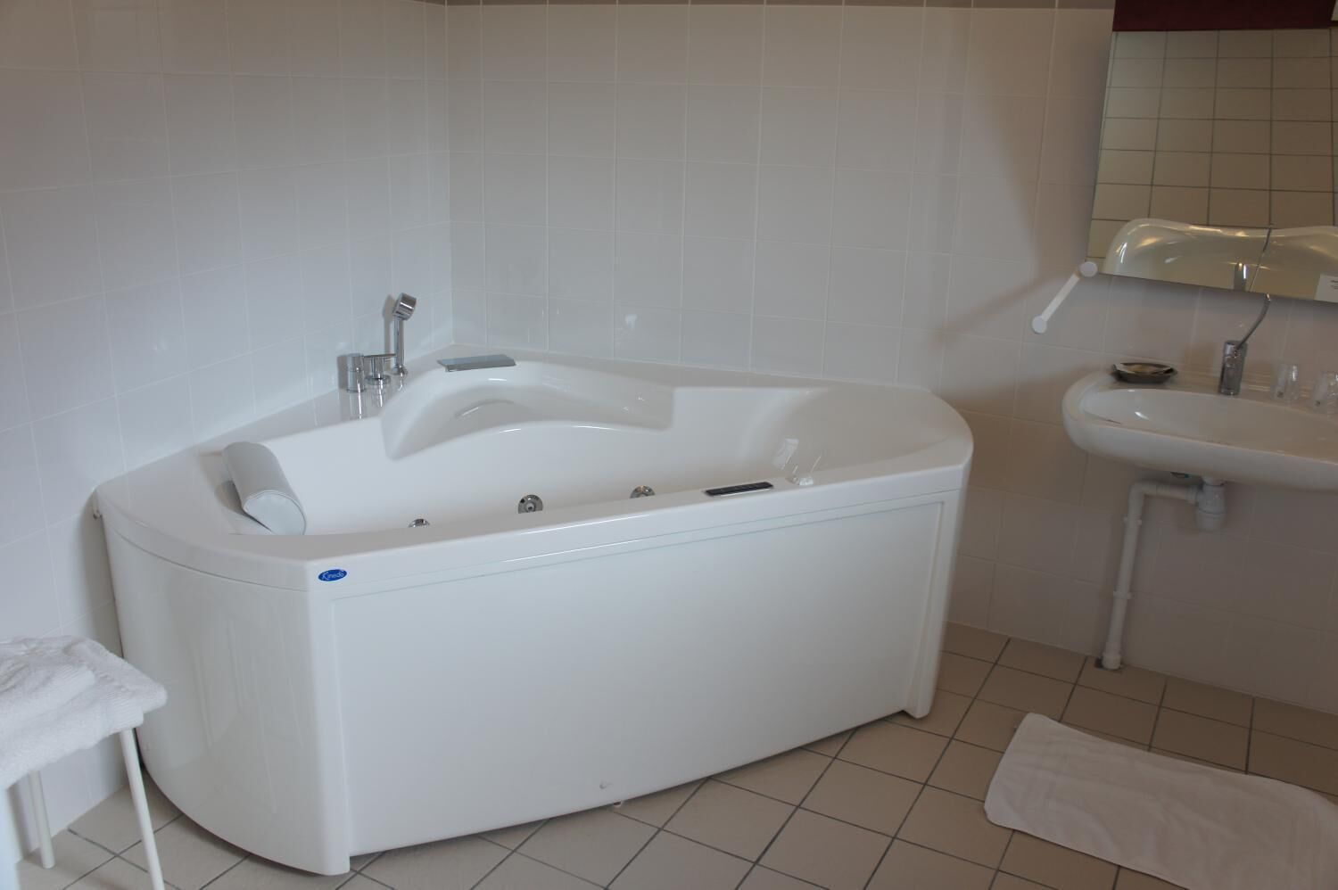 free toiletries, hair dryer, towels