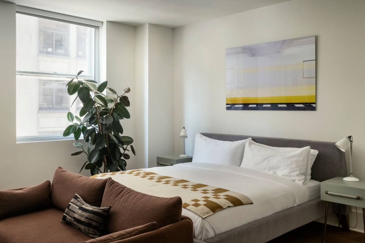 Estudio (Apartment) | 1 dormitorio, sábanas italianas Frette, ropa de cama de alta calidad