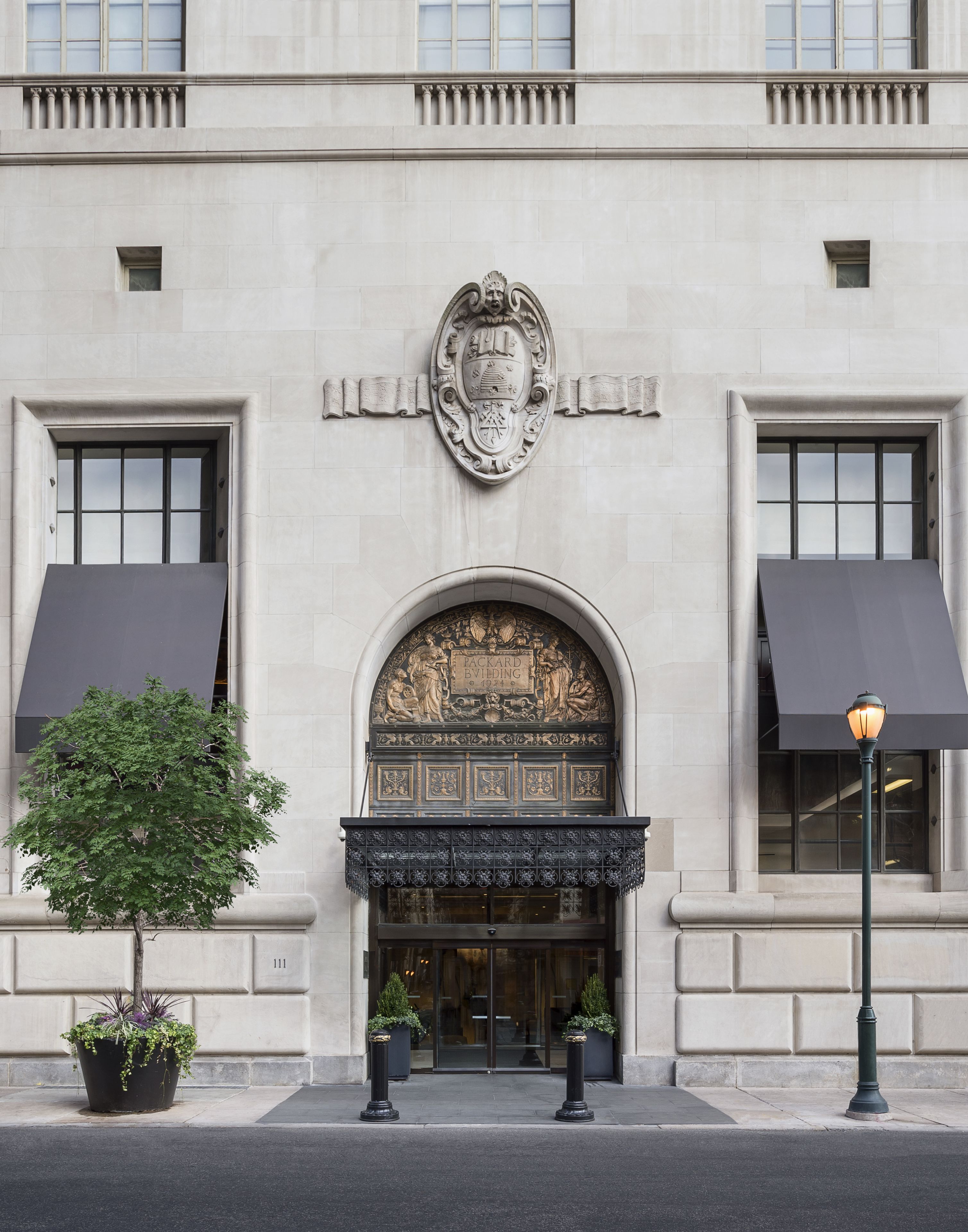 Overnatningsstedets facade