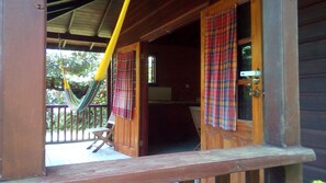 Traditional Cottage, 1 Bedroom, Private Bathroom, Mountain View | Balcony - 3 Rivers & Rosalie Forest Eco Lodge (Rosalie)