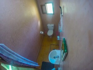 Habitación doble, baño privado | Baño | Regadera, amenidades de baño gratuitas, toallas