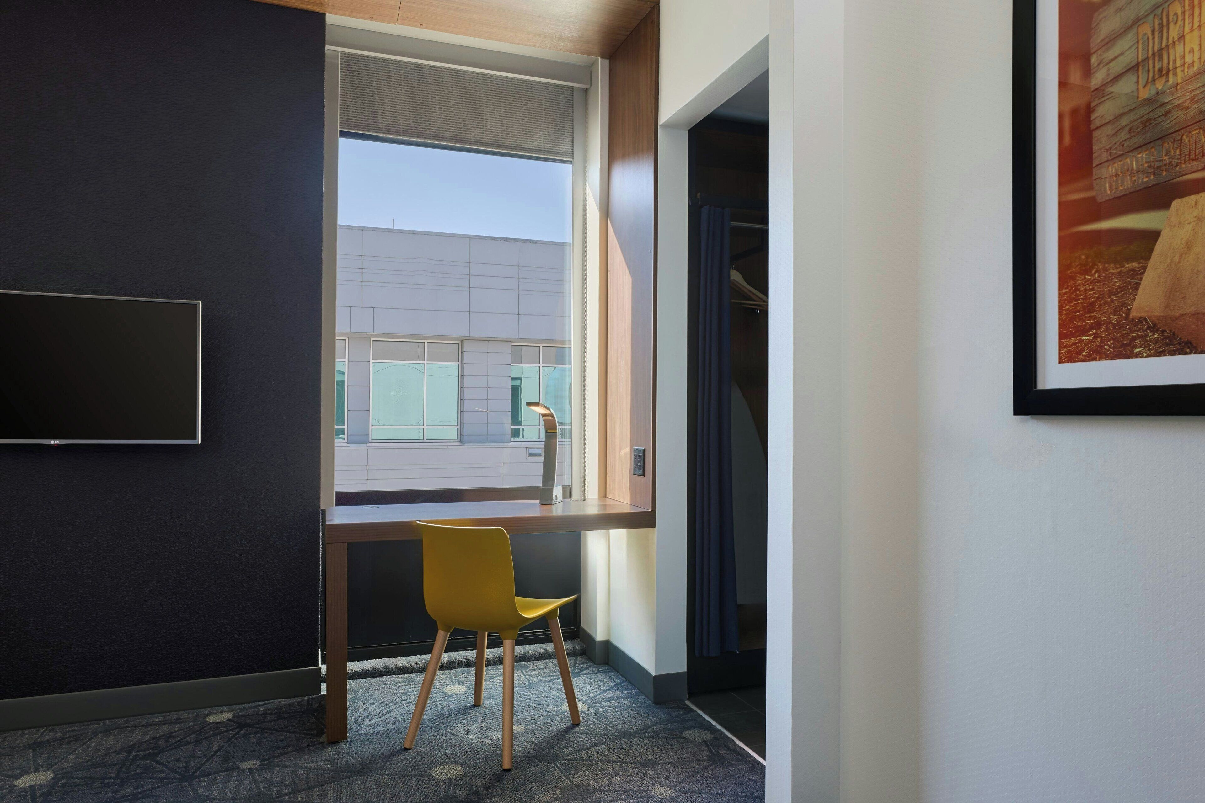 aloft, room, 1 king bed, non smoking | hypo-allergenic bedding, down duvets, pillow-top beds, in-room safe