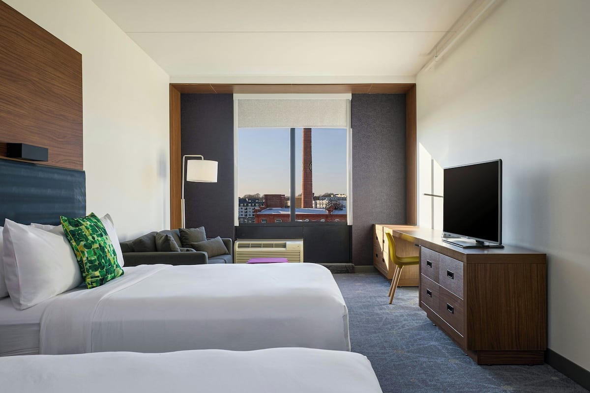 Room, 2 Queen Beds, Non Smoking | Hypo-allergenic bedding, down comforters, pillowtop beds, in-room safe