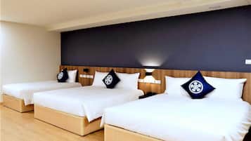 Family Room | Premium bedding, down duvets, desk, blackout curtains