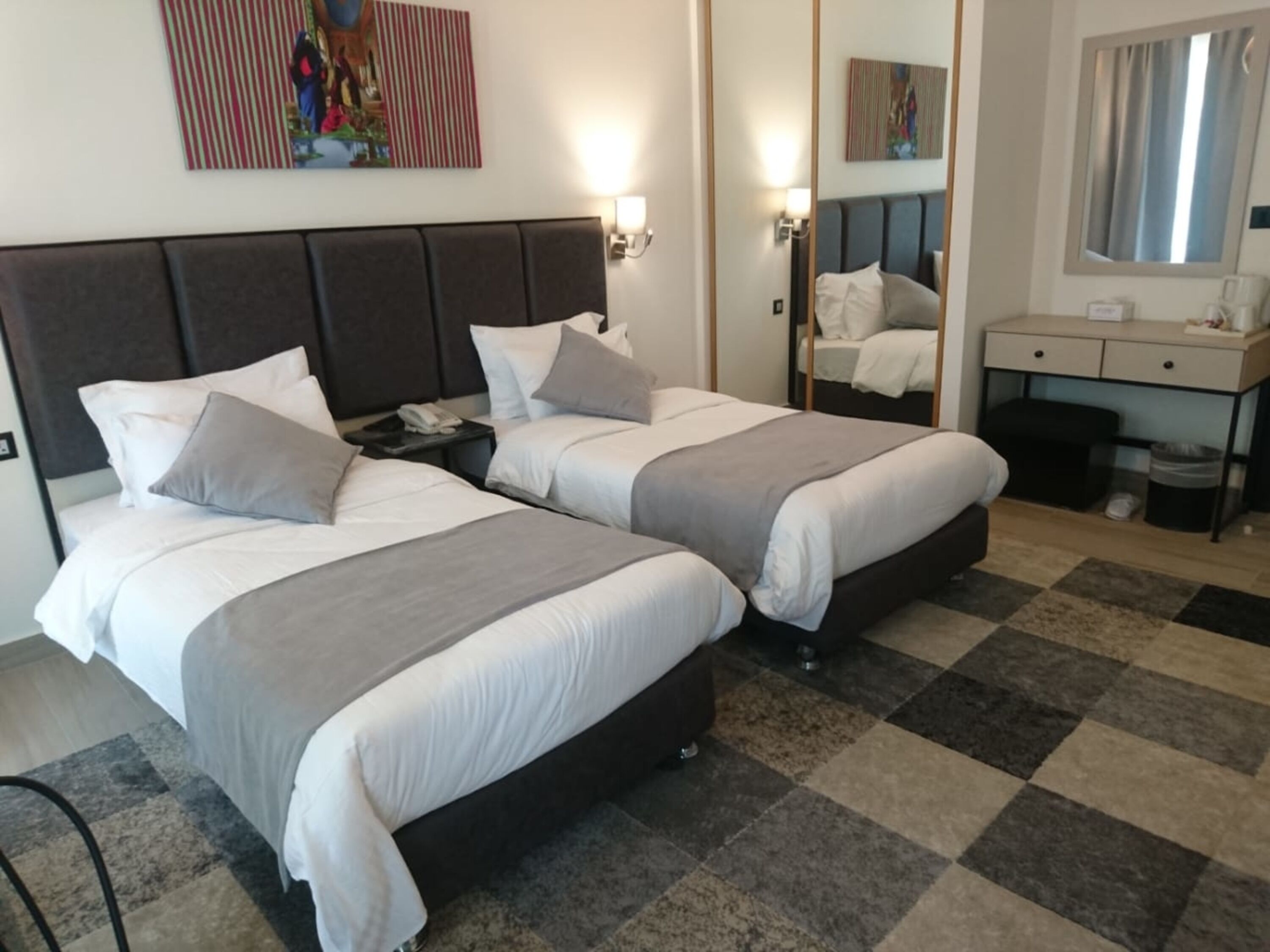 superior double or twin room, city view | minibar, in-room safe, desk, free cots/infant beds