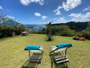 Casa de campo Deluxe, 2 habitaciones, balcón, vista al océano | Terraza o patio
