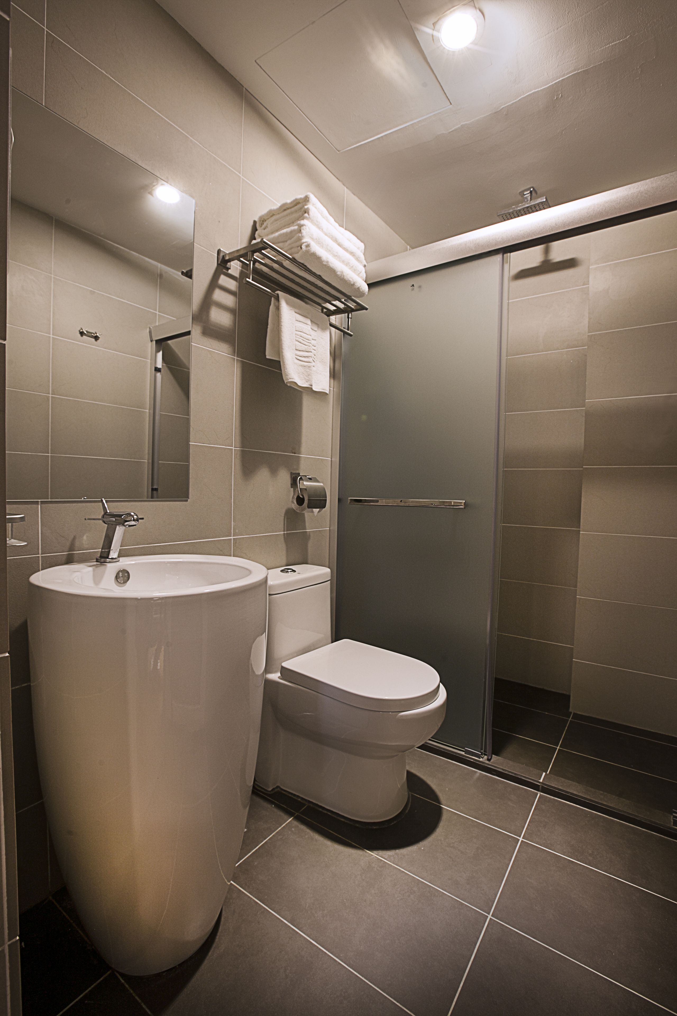 first class family | bathroom | shower, hair dryer, towels