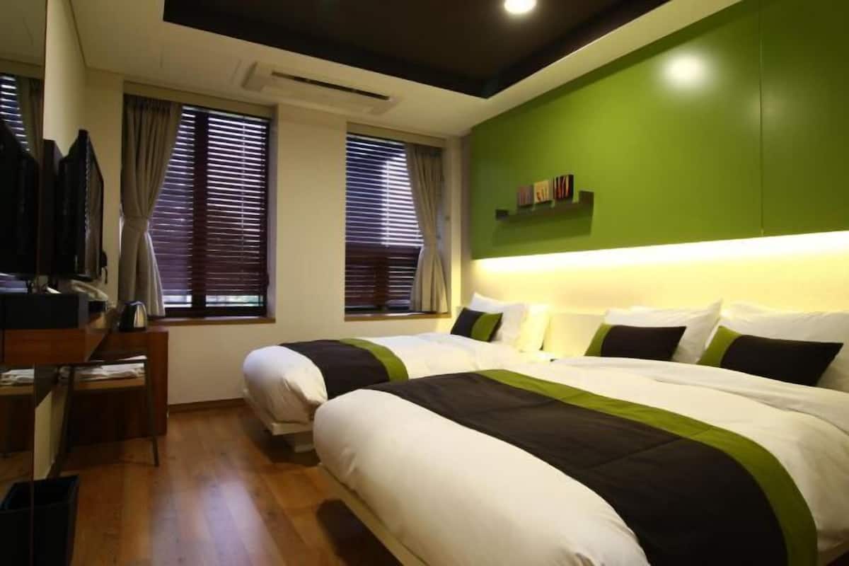1 chambre, couette en duvet d'oie, rideaux occultants