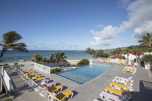 Außenpool, Sonnenschirme