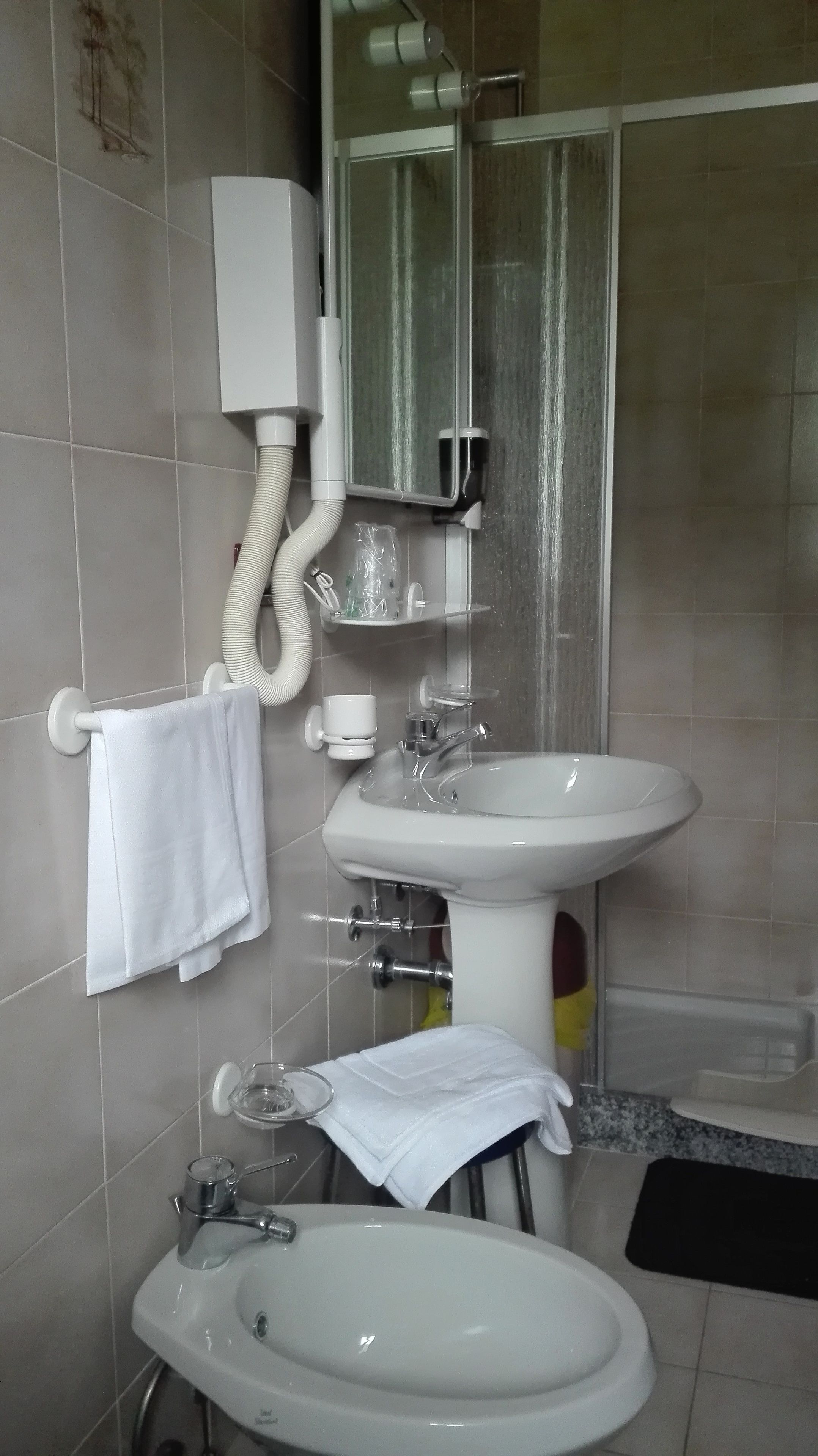 double room, balcony | bathroom | shower, free toiletries, hair dryer, towels