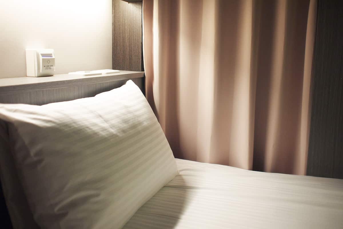 Hypo-allergenic bedding, down duvets, blackout curtains, soundproofing