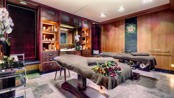 Couples treatment rooms, body treatments, hot stone massages