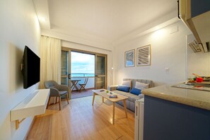 Apartment, 1 Bedroom, Sea View | Living area | Flat-screen TV - Apartamentos Maype Canteras (Las Palmas de Gran Canaria)