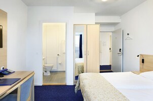 Down comforters, in-room safe, desk, free WiFi