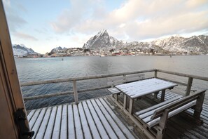 Deluxe-Ferienhütte, 2 Schlafzimmer, eigenes Bad | Blick vom Balkon