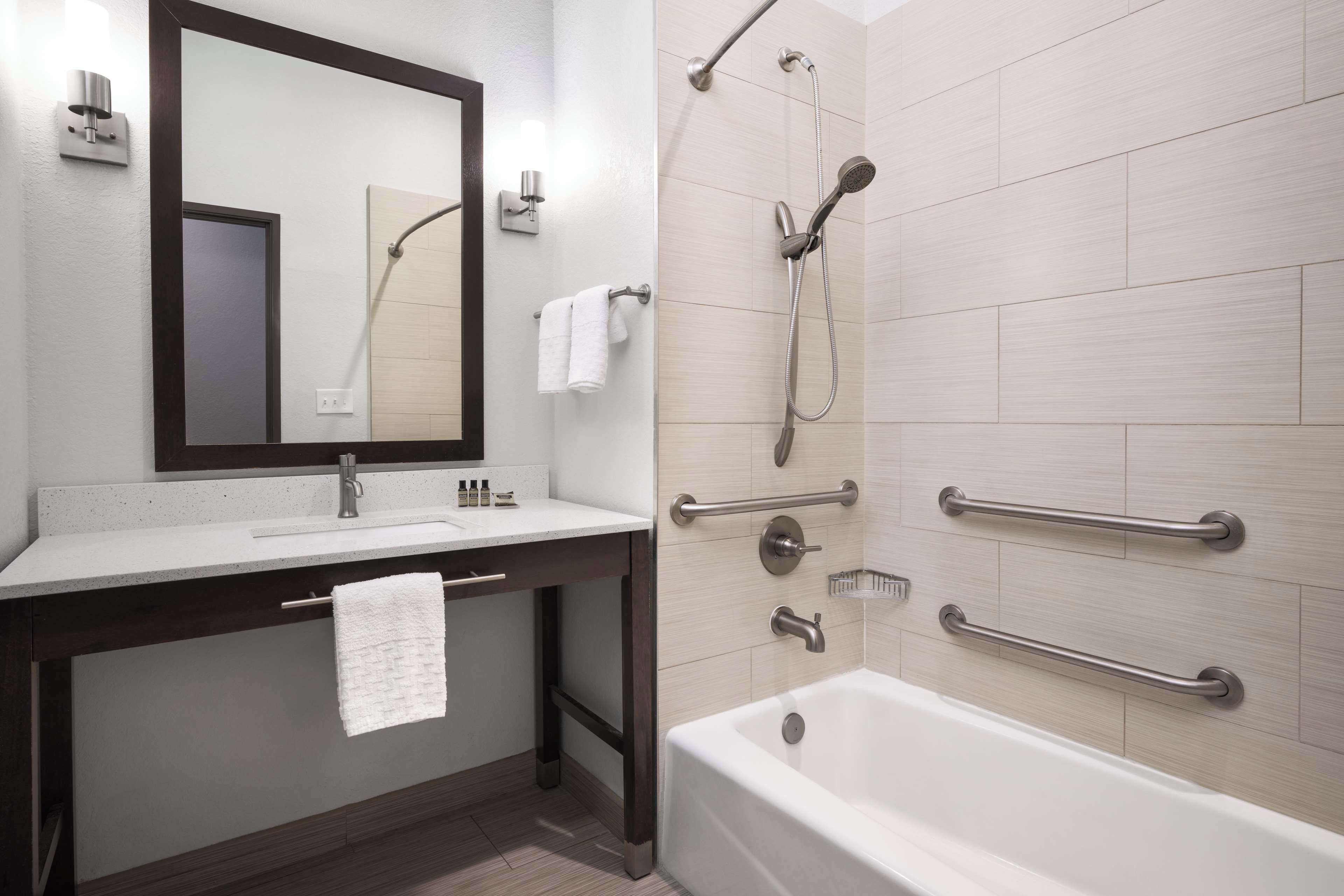 free toiletries, hair dryer, towels, soap