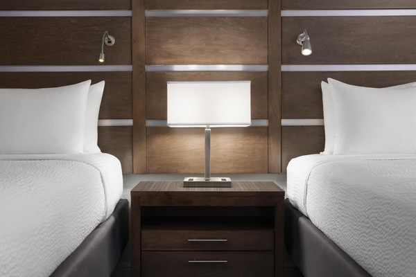 Standard Room, 2 Queen Beds, Non Smoking, Refrigerator & Microwave | Pillowtop beds, desk, laptop workspace, blackout drapes