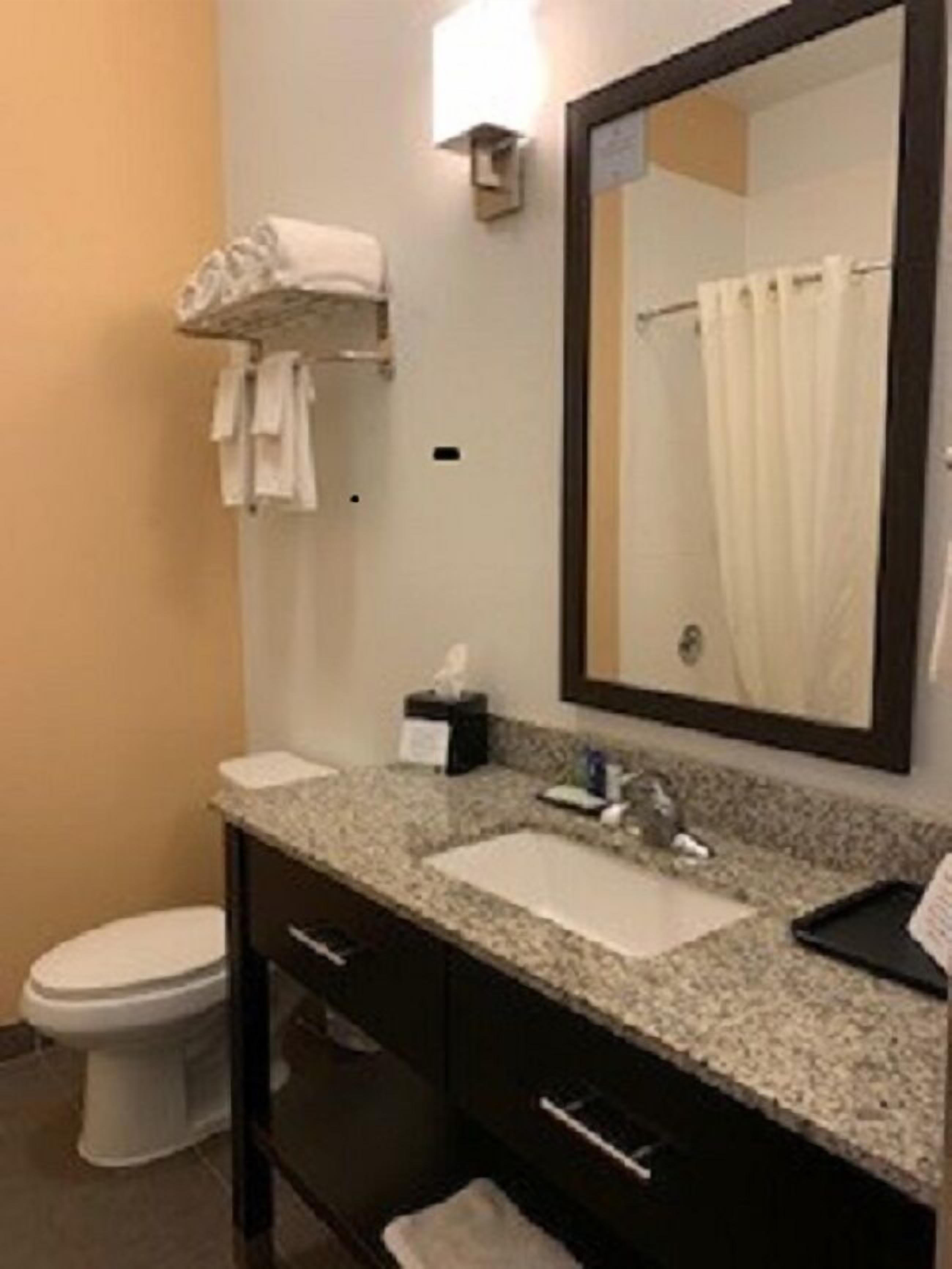 hydromassage showerhead, towels