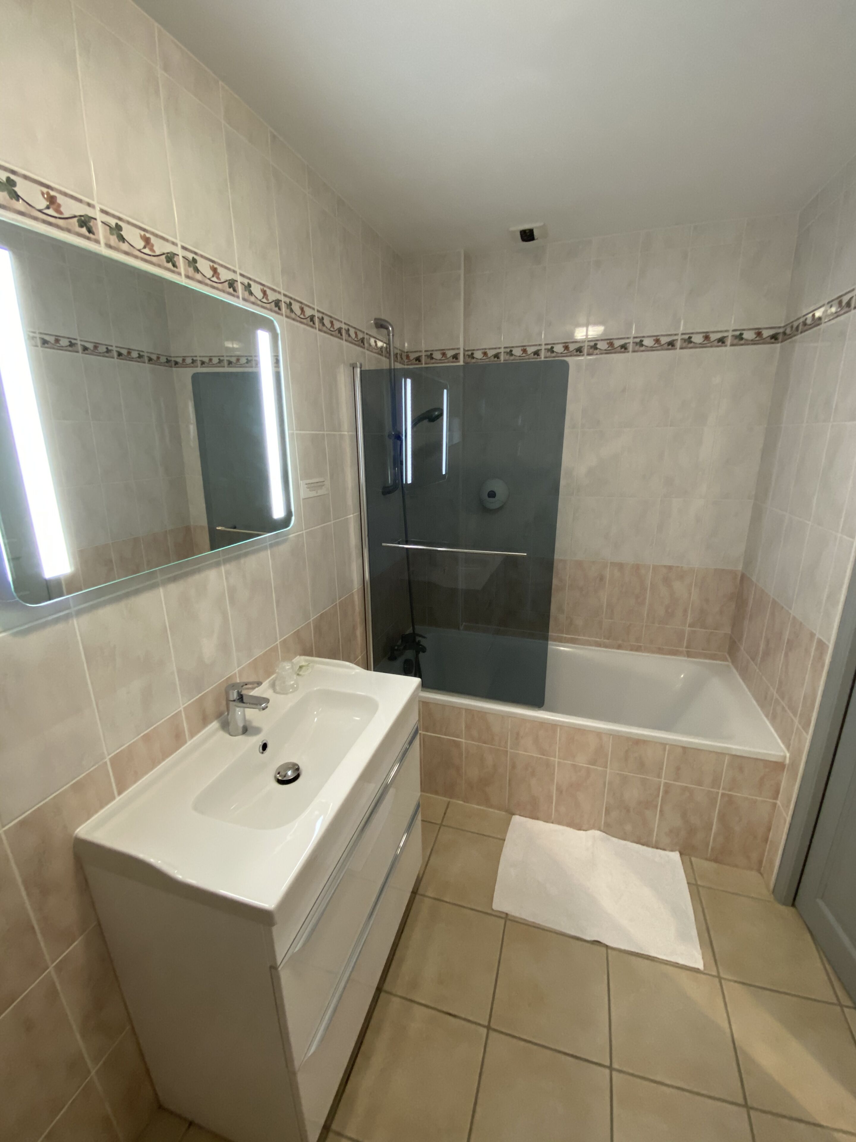 free toiletries, hair dryer, towels