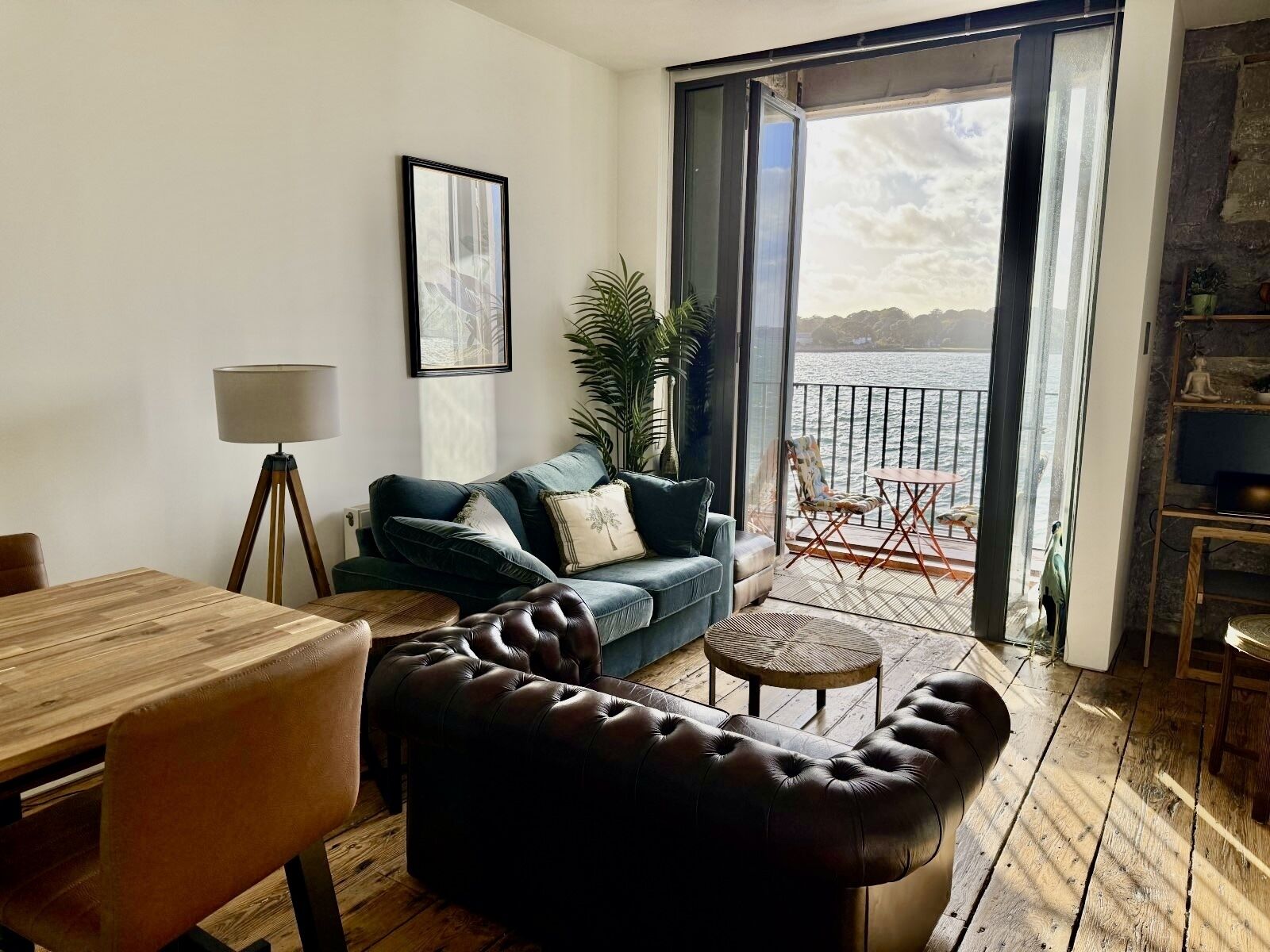 Appartement, en-suite badkamer, uitzicht op rivier (44 Clarence) | Lounge