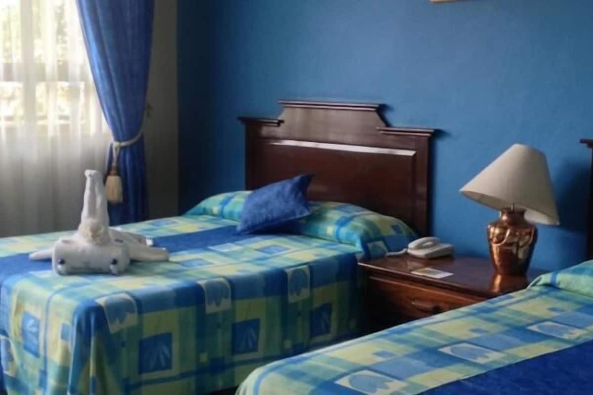 Habitación doble estándar | Caja de seguridad en la habitación y tabla de planchar con plancha