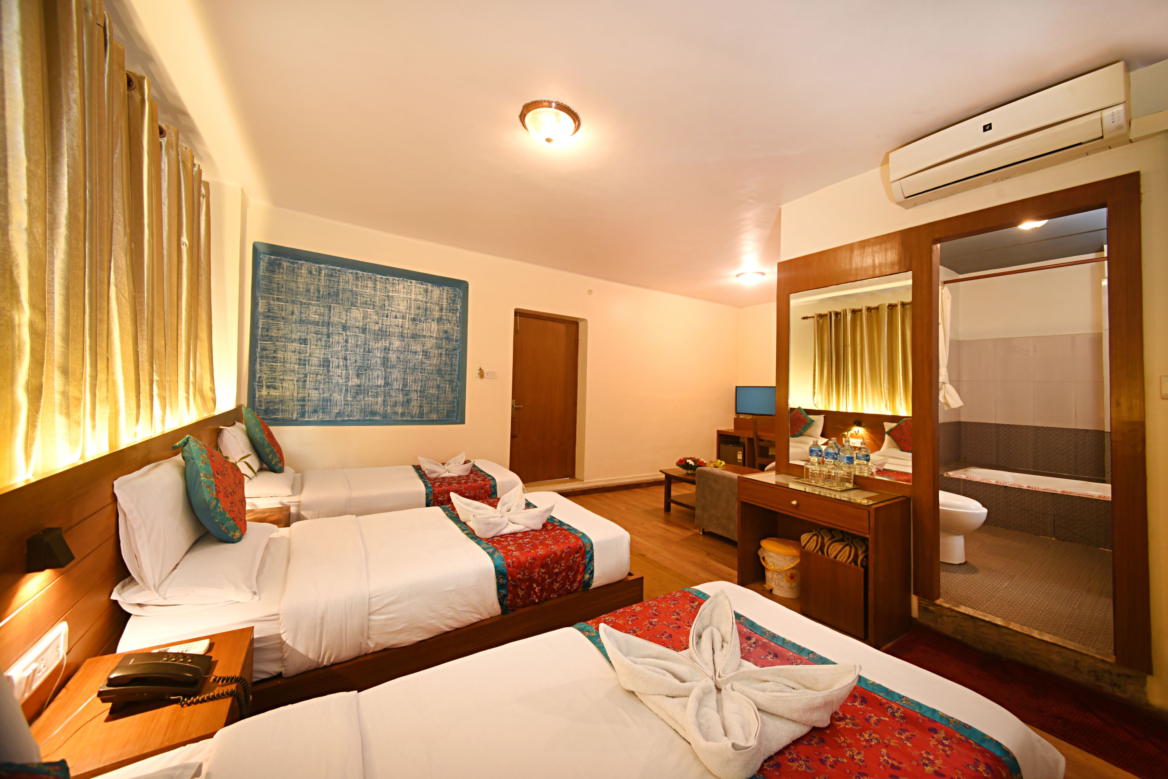 triple room | 1 bedroom, premium bedding, in-room safe, desk