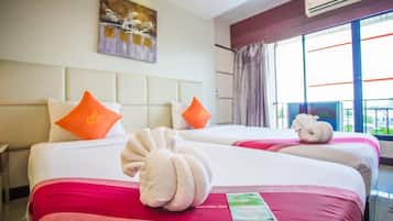 Superior Twin Room, 2 Single Beds | In-room safe, desk, free WiFi, bed sheets