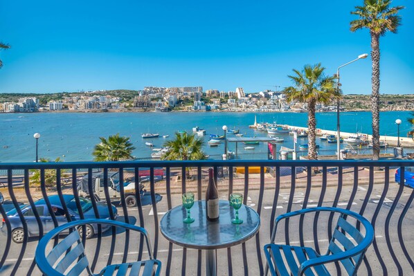 Standard Apartment, 2 Bedrooms, Sea View | Beach/ocean view - Harbour Lights Apartments by Getaways Malta (St. Paul's Bay)