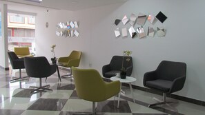 Sitteområde i lobbyen