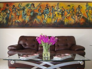 Deluxe Studio, 1 Bedroom, City View | Living area | 32-inch flat-screen TV with cable channels, TV