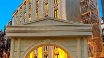 Overnatningsstedets facade
