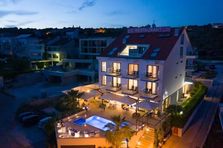 Front of property - evening/night