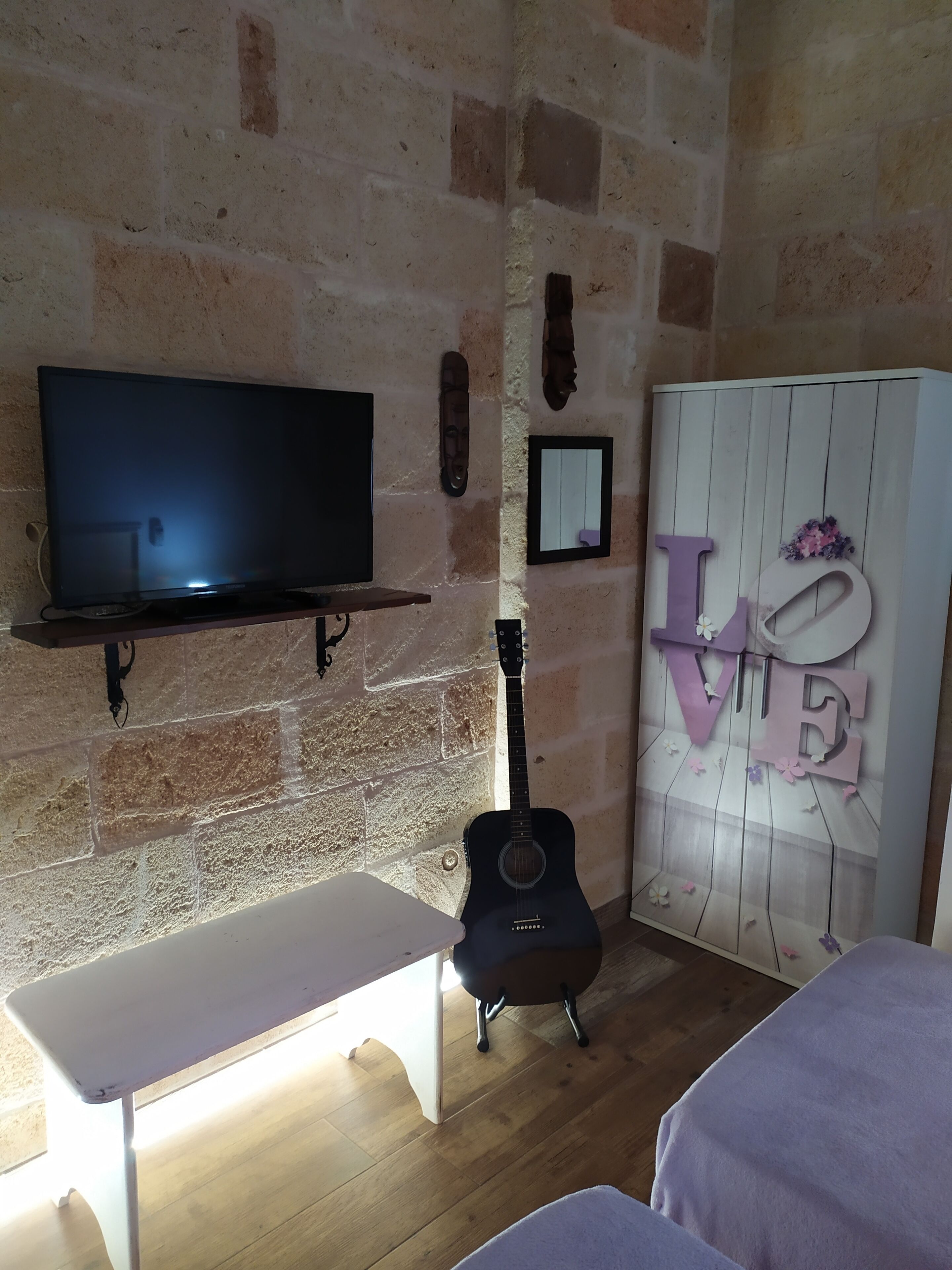 Deluxe-Doppelzimmer, 1 Schlafzimmer, eigenes Bad, Gartenblick (Lu ientu) | Italienische Bettbezüge von Frette, hochwertige Bettwaren, Schreibtisch