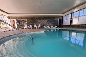 Indoor pool, seasonal outdoor pool
