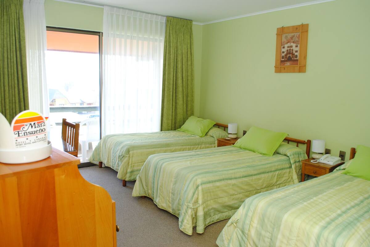 Standard Triple Room, Ocean View | Minibar, in-room safe, free cribs/infant beds, rollaway beds