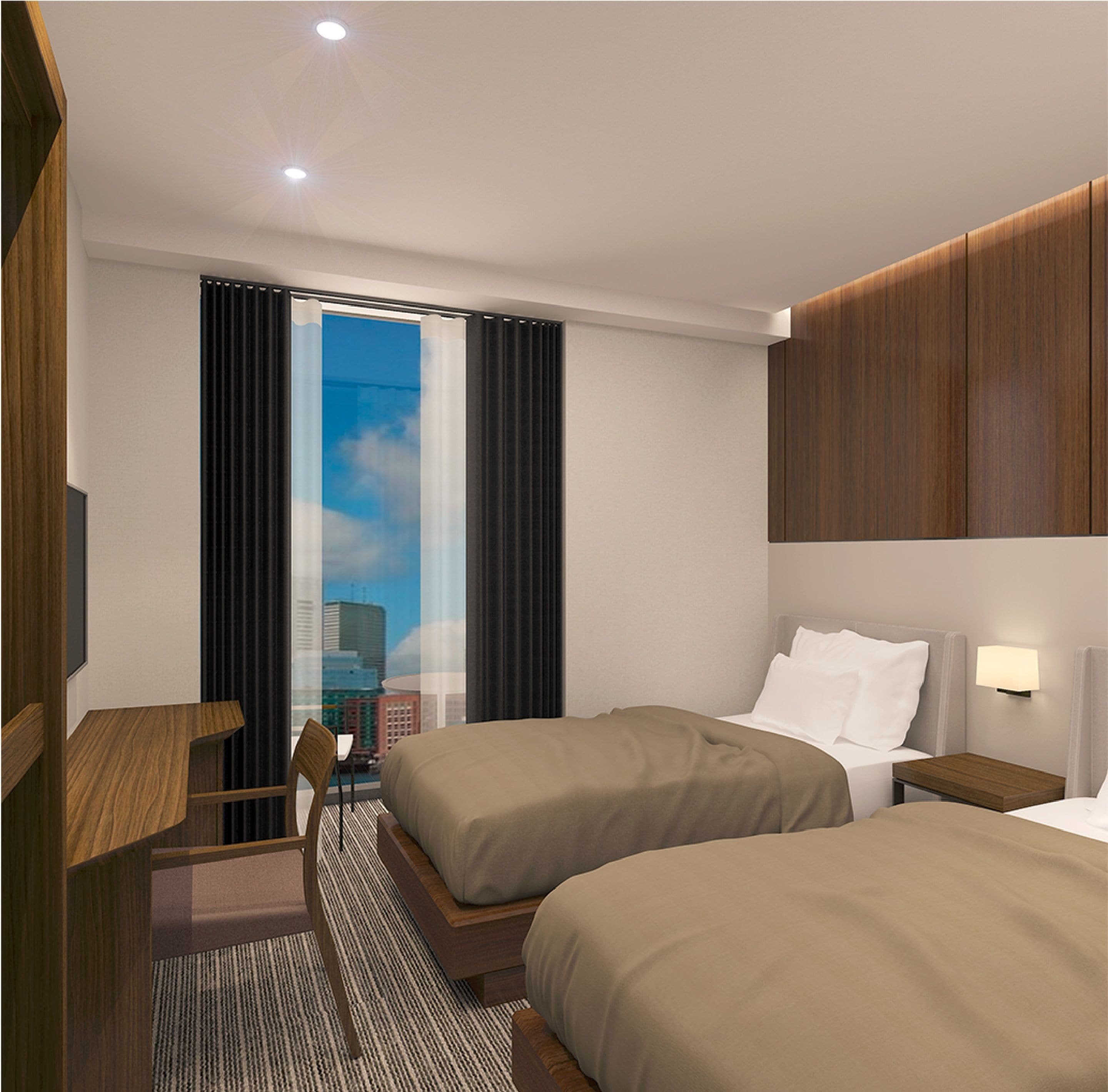 in-room safe, desk, blackout curtains, iron/ironing board