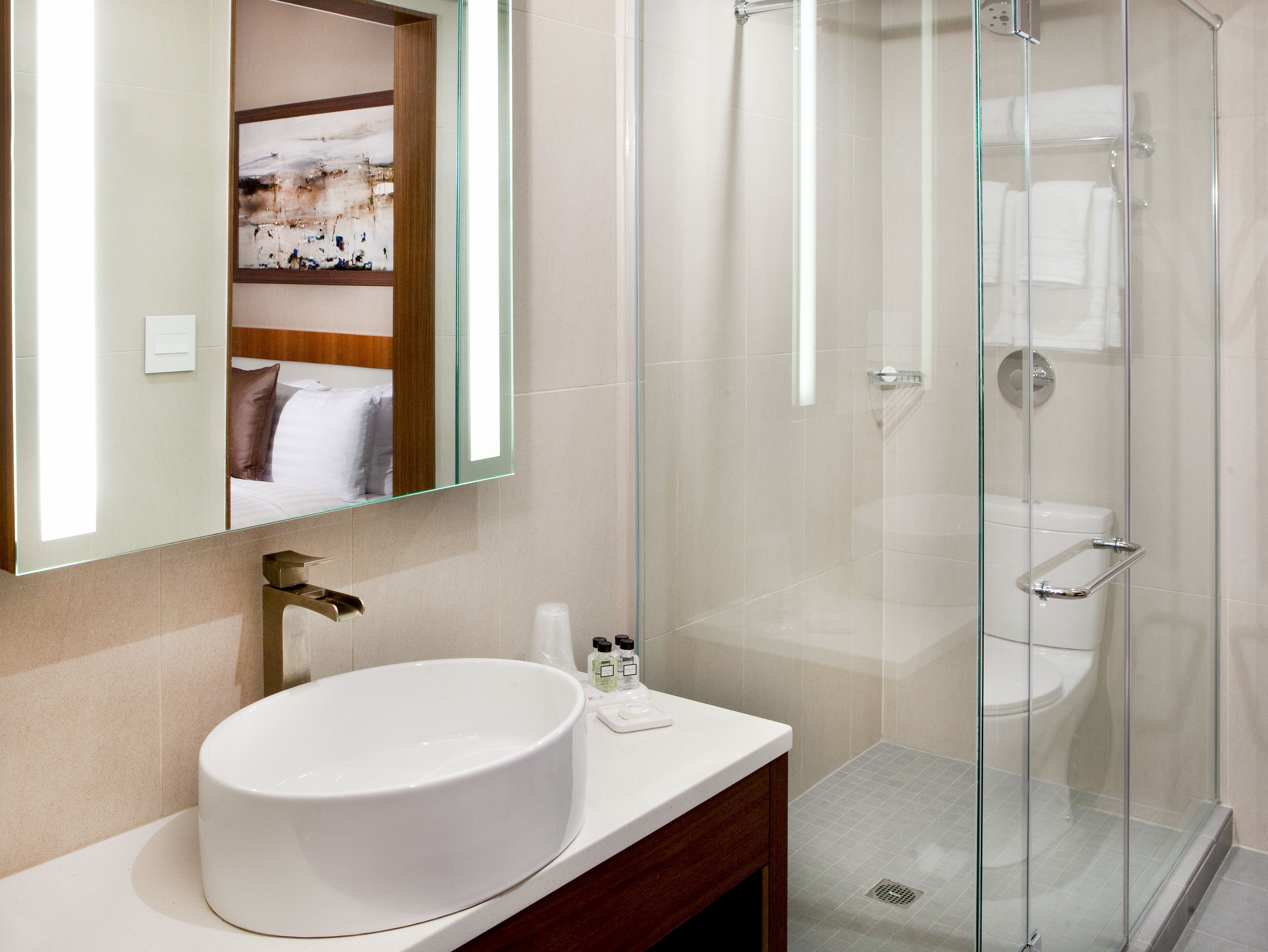 suite, 1 queen bed | bathroom shower