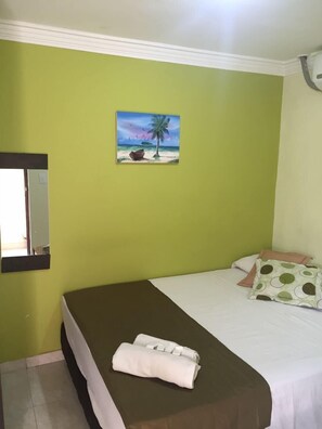 Economy Double Room, Private Bathroom, Ground Floor | Premium bedding, down comforters, pillowtop beds, in-room safe
