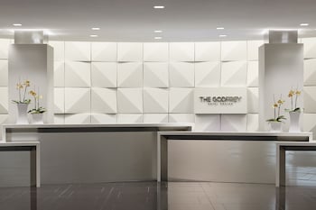 Reception area at The Godfrey Hotel Boston