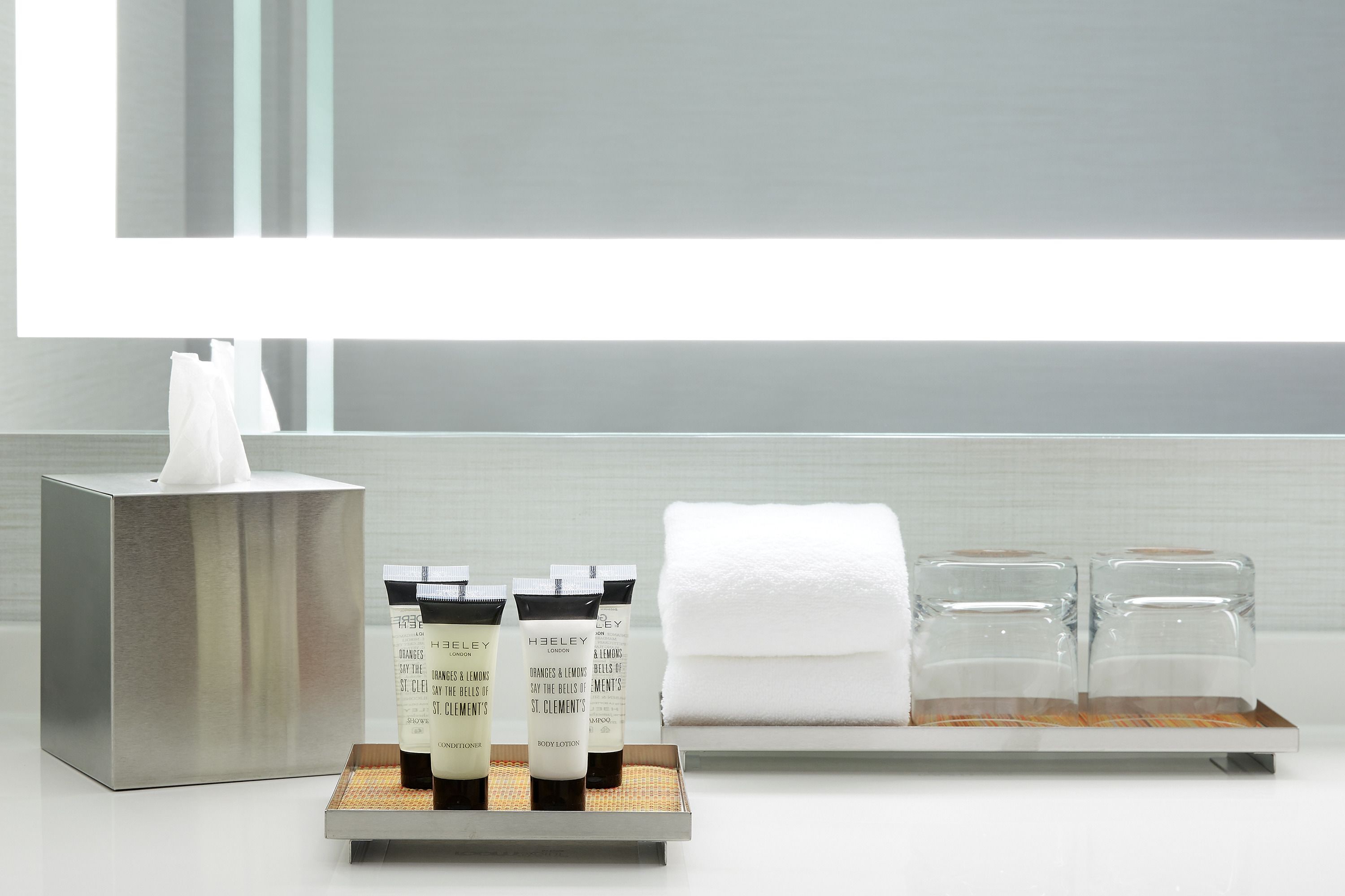 shower, designer toiletries, hair dryer, bathrobes