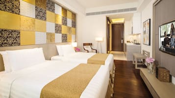 Free minibar items, in-room safe, desk, iron/ironing board