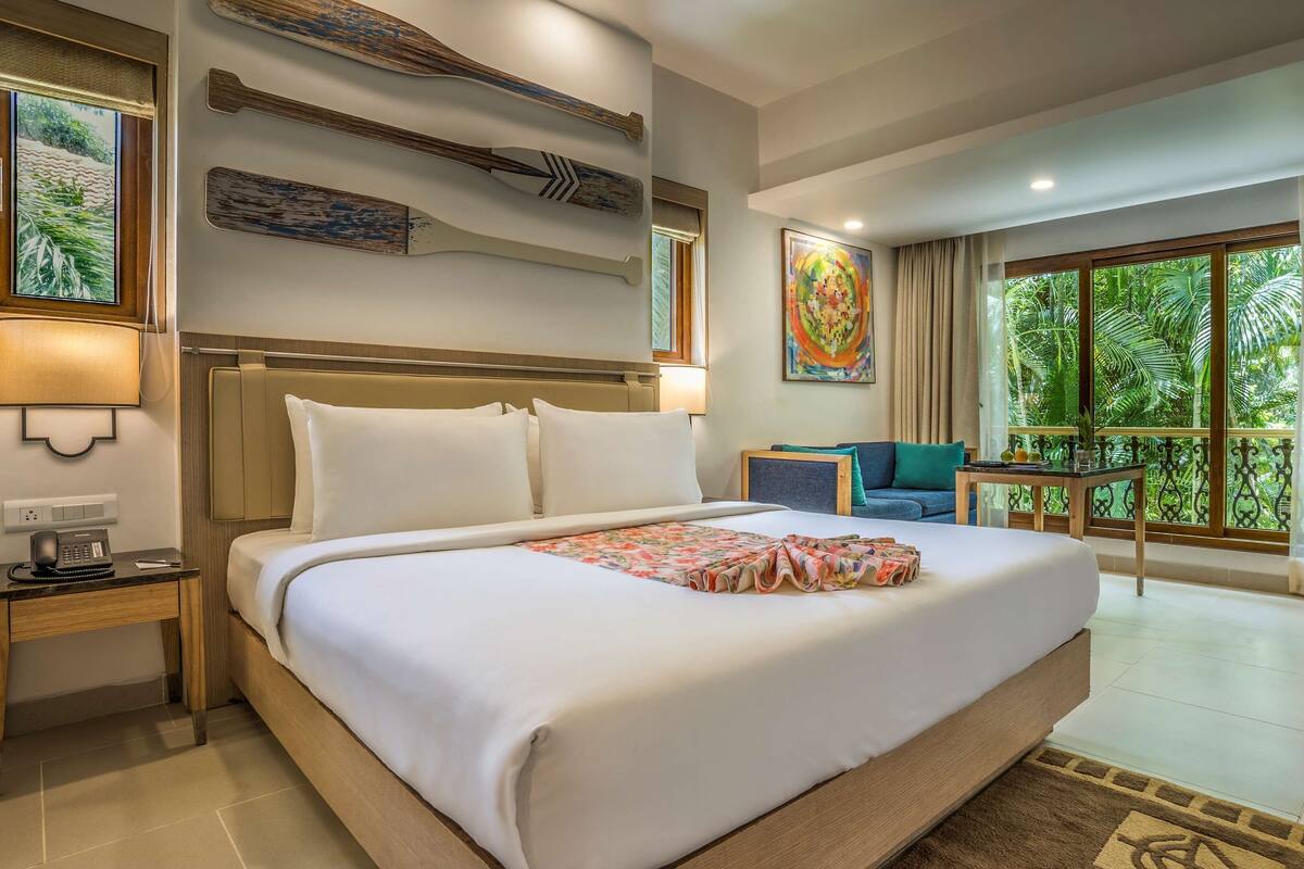 Ropa de cama de alta calidad, minibar, caja fuerte