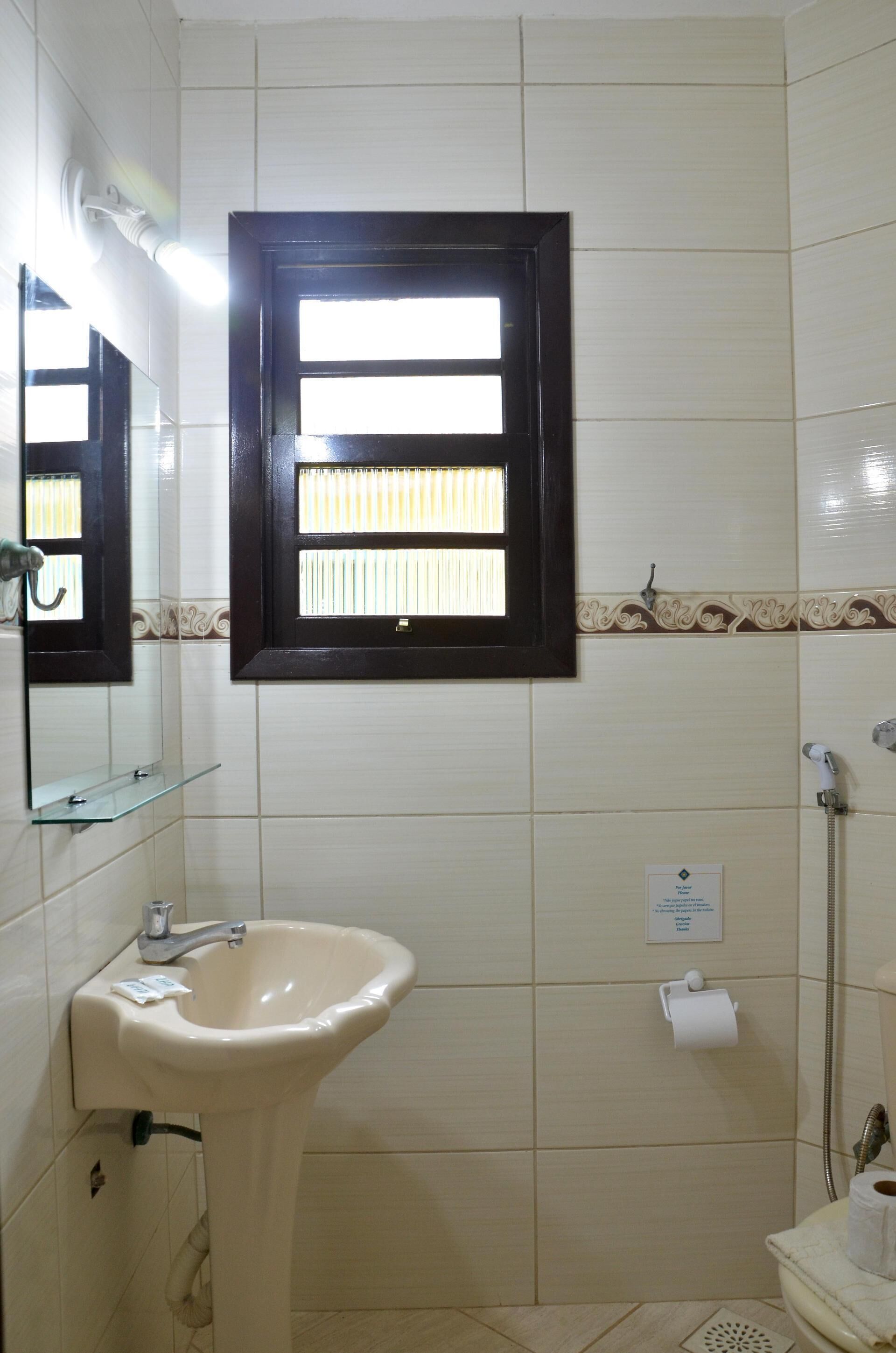 Bathroom | Shower, hair dryer, towels, soap